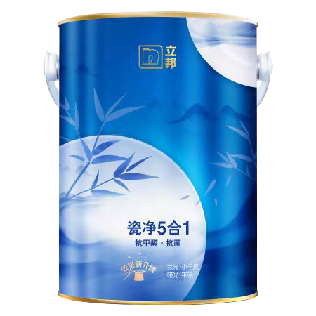 竹炭瓷净抗甲醛净味五合一内墙乳胶漆