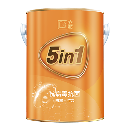 竹炭抗病毒抗菌净味五合一内墙乳胶漆